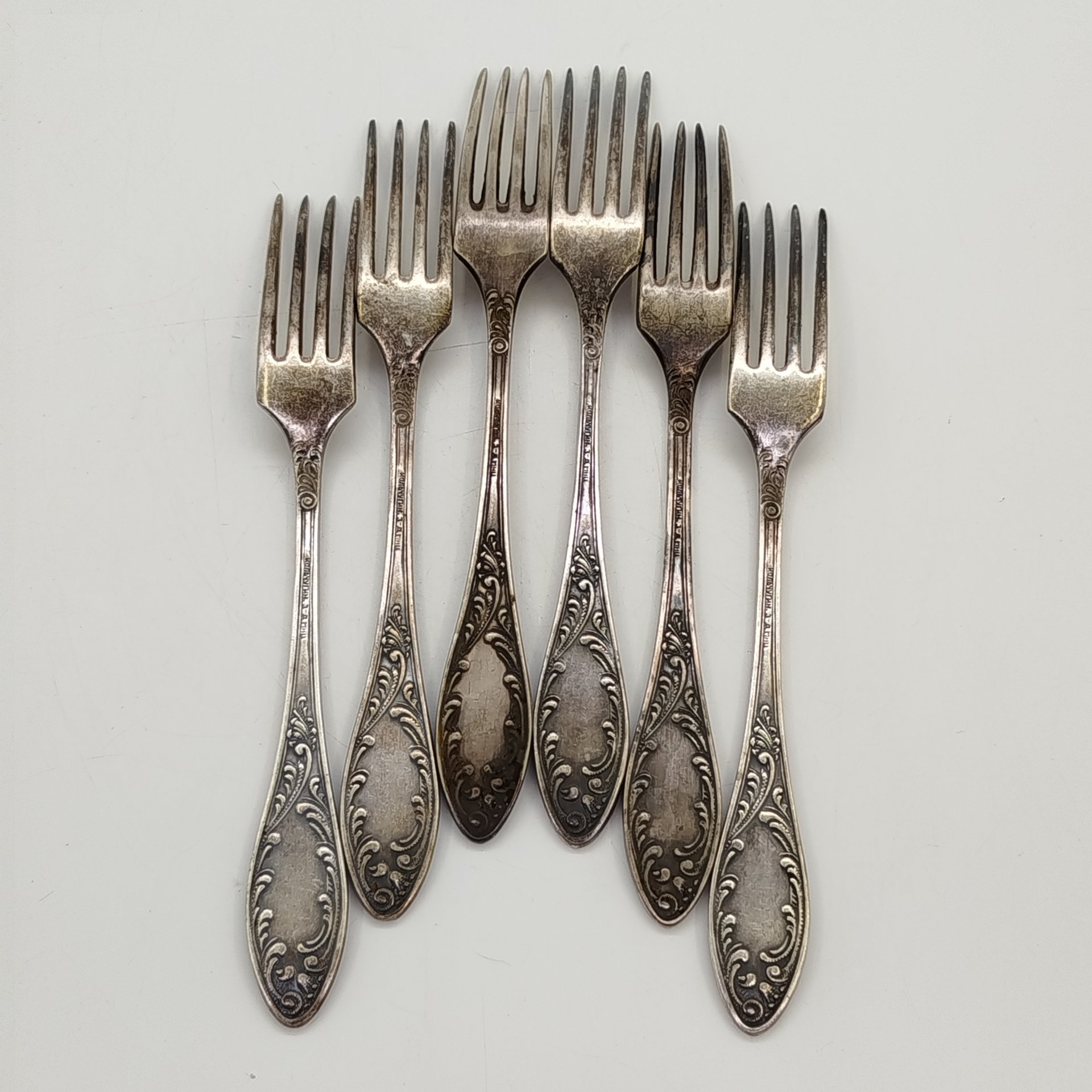 Набор из 6-ти десертных вилок "Пламя"