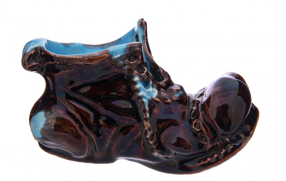 Пепельница в виде башмака, керамика, СССР, 1970-1980 гг.