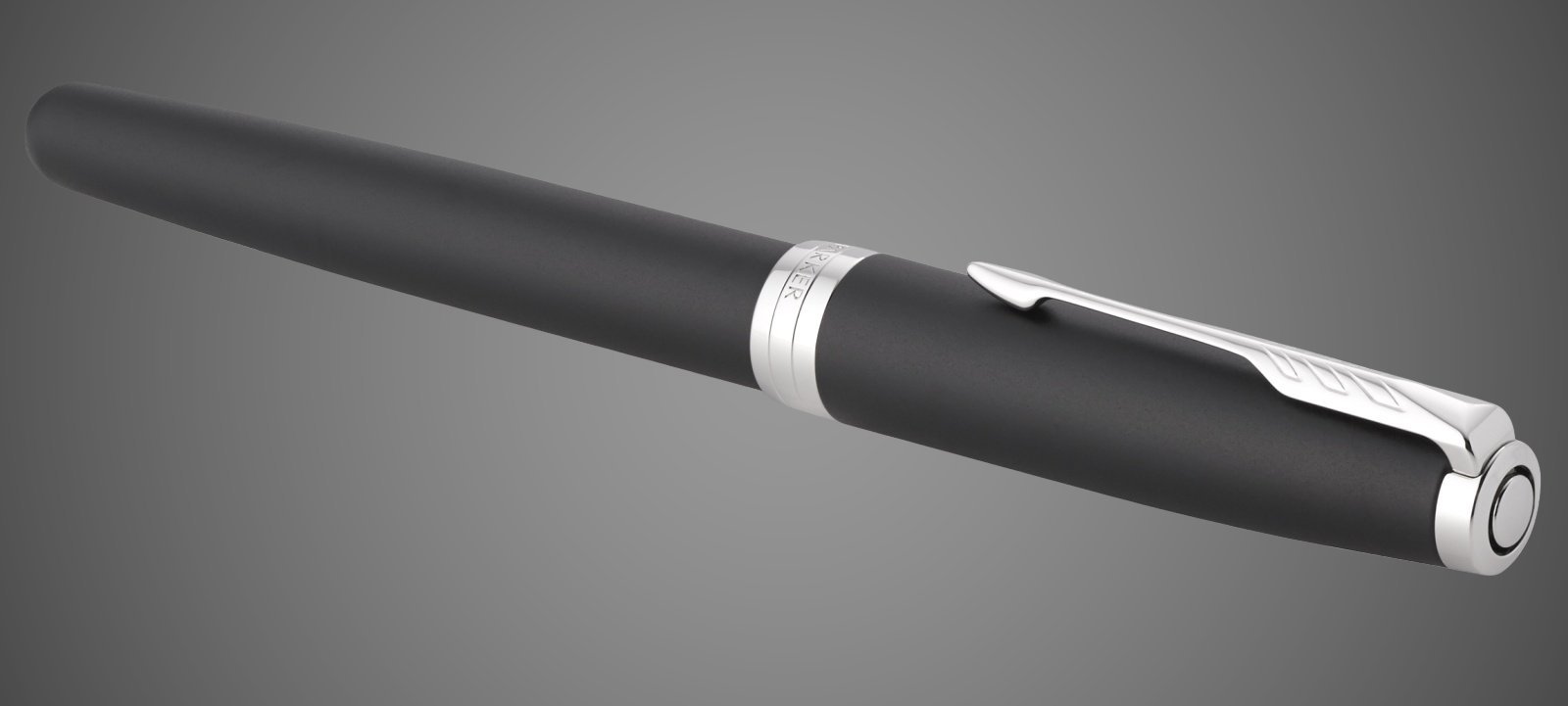 Перьевая ручка Parker Sonnet , Matte Black CT, перо: F, цвет чернил: black, в подарочной упаковке, Лаки и смолы: лак, латунь, нержавеющая сталь, палладий, позолота, позолота