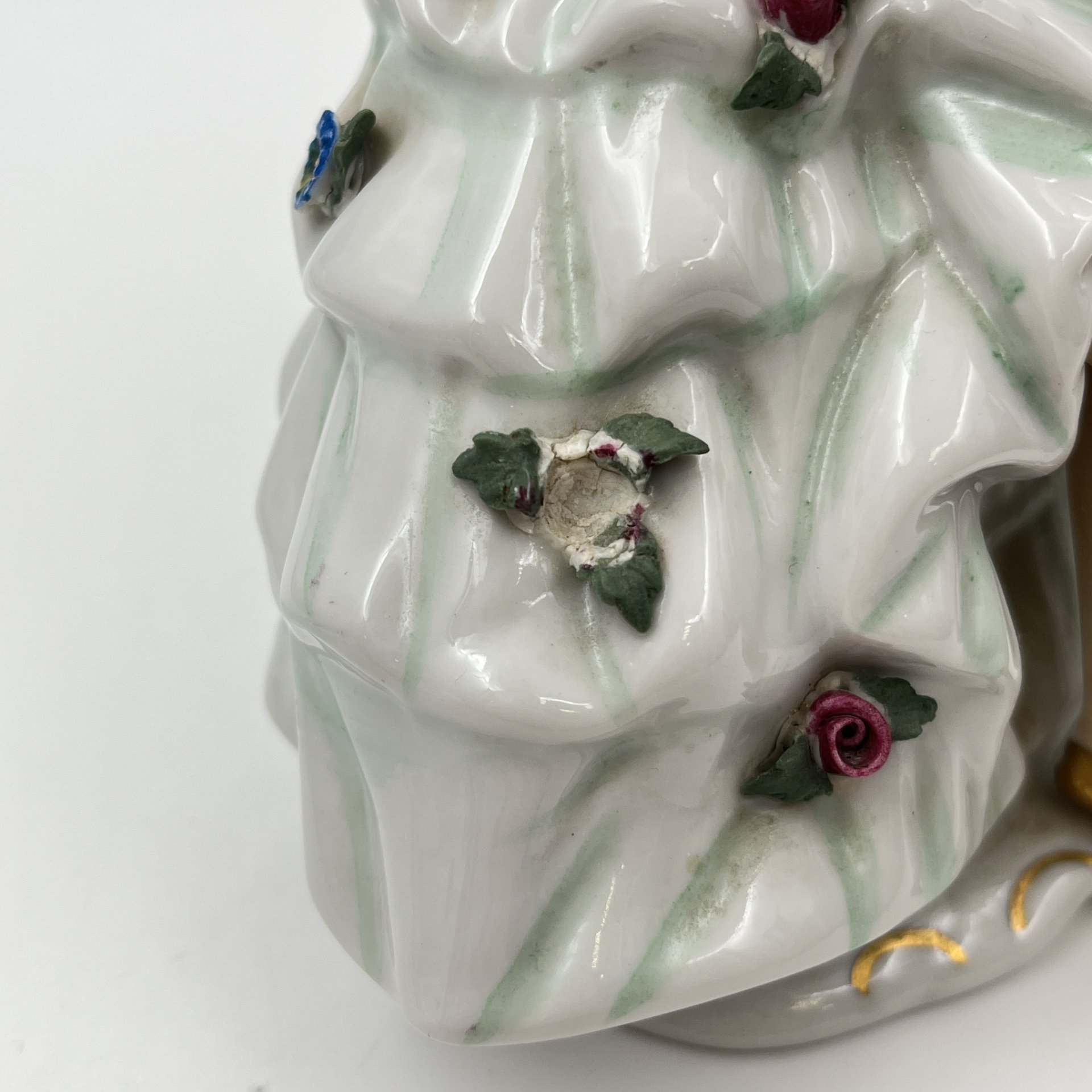 Статуэтка "Танцовщица с зеркалом", фарфор, роспись, Wallendorf, Германия, 1963-1990 гг.