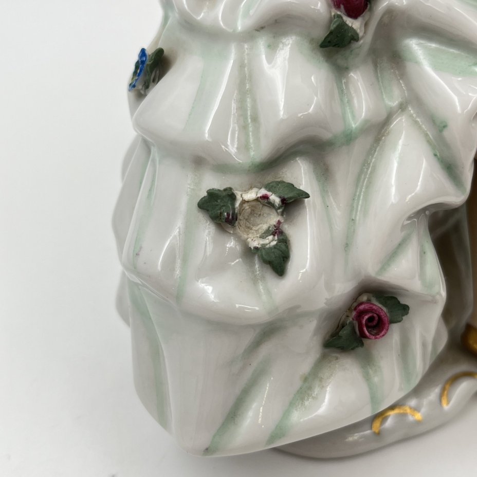 Статуэтка "Танцовщица с зеркалом", фарфор, роспись, Wallendorf, Германия, 1963-1990 гг.