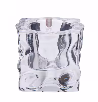Подсвечник с рельефным декором, стекло, фирма "iittala", Финляндия, 2000-2015 гг., Iittala