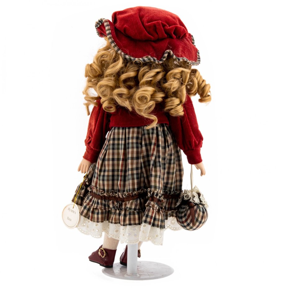 Кукла коллекционная "Elena", фарфор, роспись, металл, текстиль, нейлон, фирма "Leonardo Collectors", Англия, 1970-1990 гг., Leonardo Collection