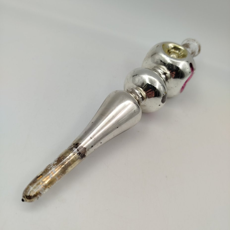 Навершие на ёлку (макушка) серебристого оттенка