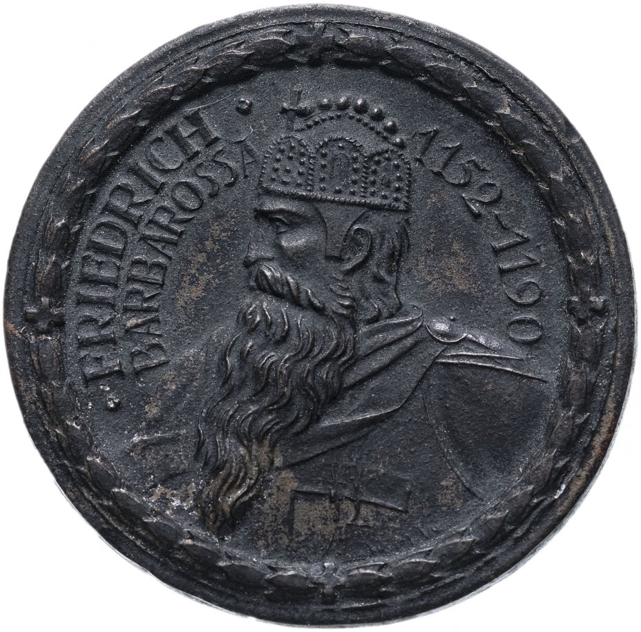 Медаль из фарфора "Фридрих I Барбаросса", Германия 1923
