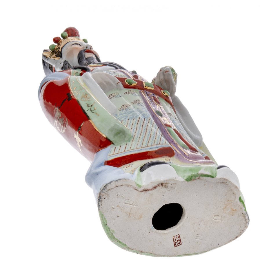 Статуэтка "Звездный старец", керамика, роспись, Китай, 1970-1990 гг.