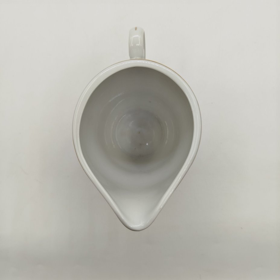 Молочник с растительным декором, фарфор, деколь, золочение, Wloclawek (Влоцлавская фаянсовая фабрика), Польша, 1956-1990 гг.