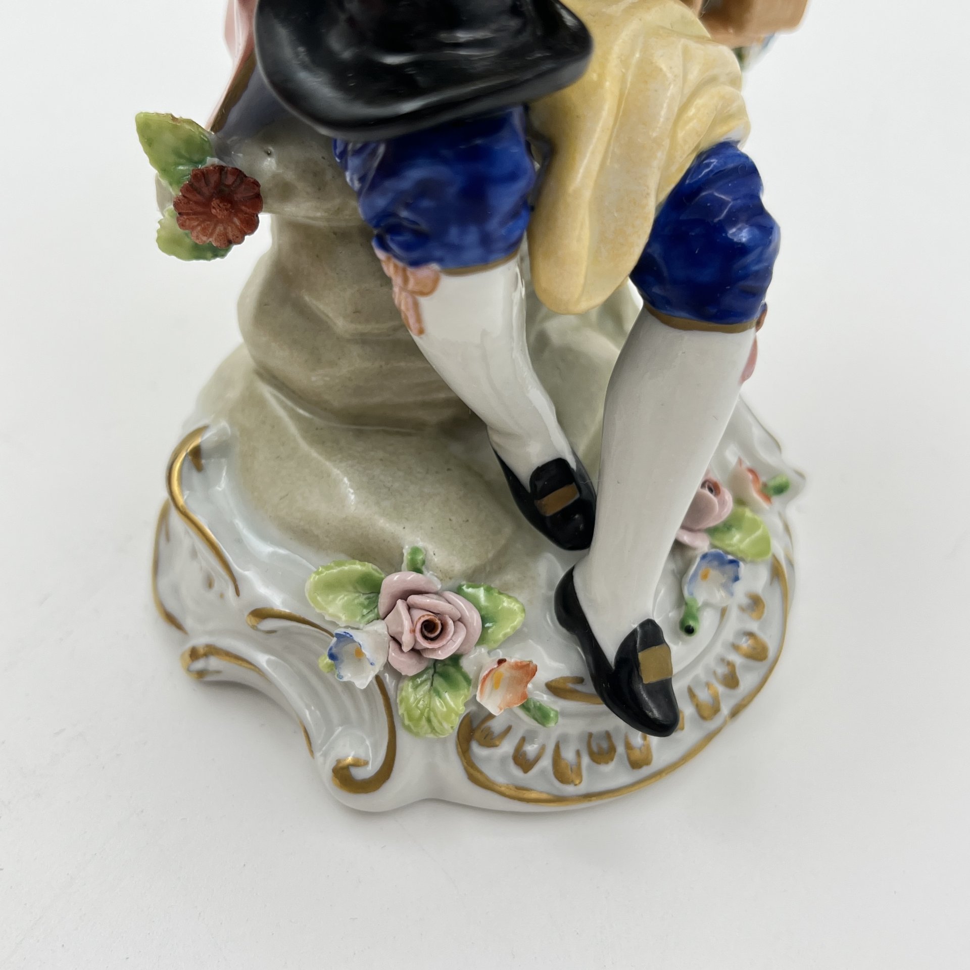 Статуэтка "Птичник", фарфор, роспись, золочение, Sitzendorf, Германия, 1950-1972 гг.