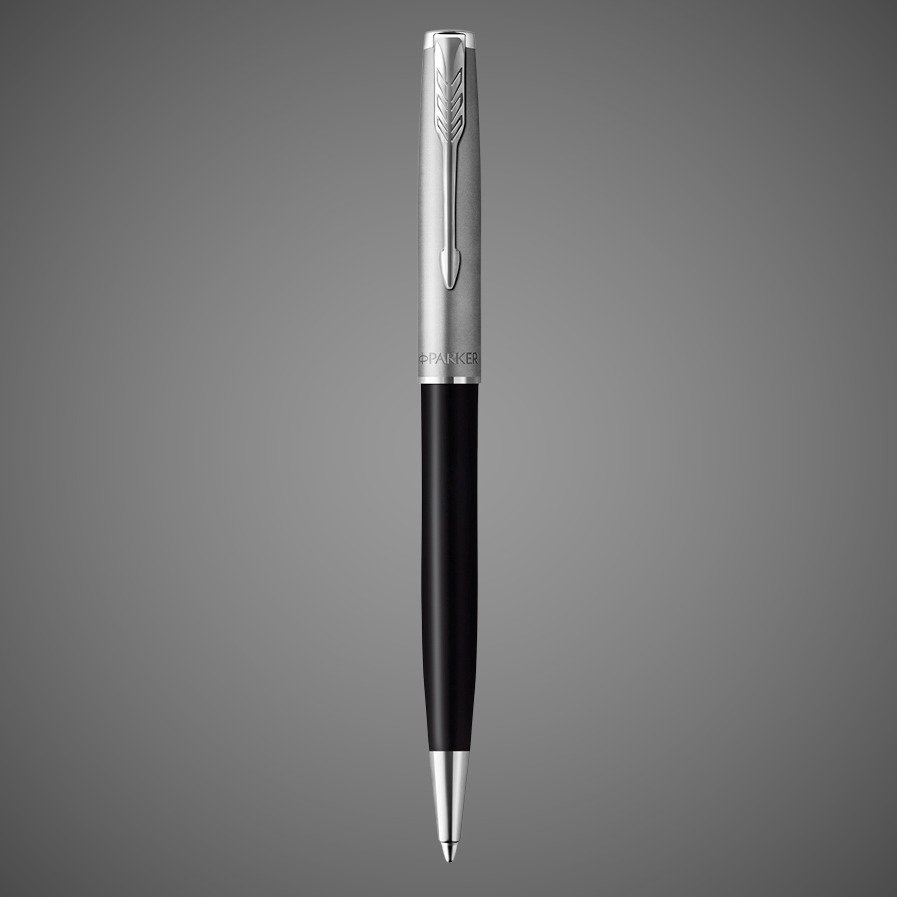 Шариковая ручка Parker Sonnet Entry Point Black Steel CT, стержень: M, цвет чернил: black , в подарочной упаковке, Металлы: нержавеющая сталь, палладий, пластик