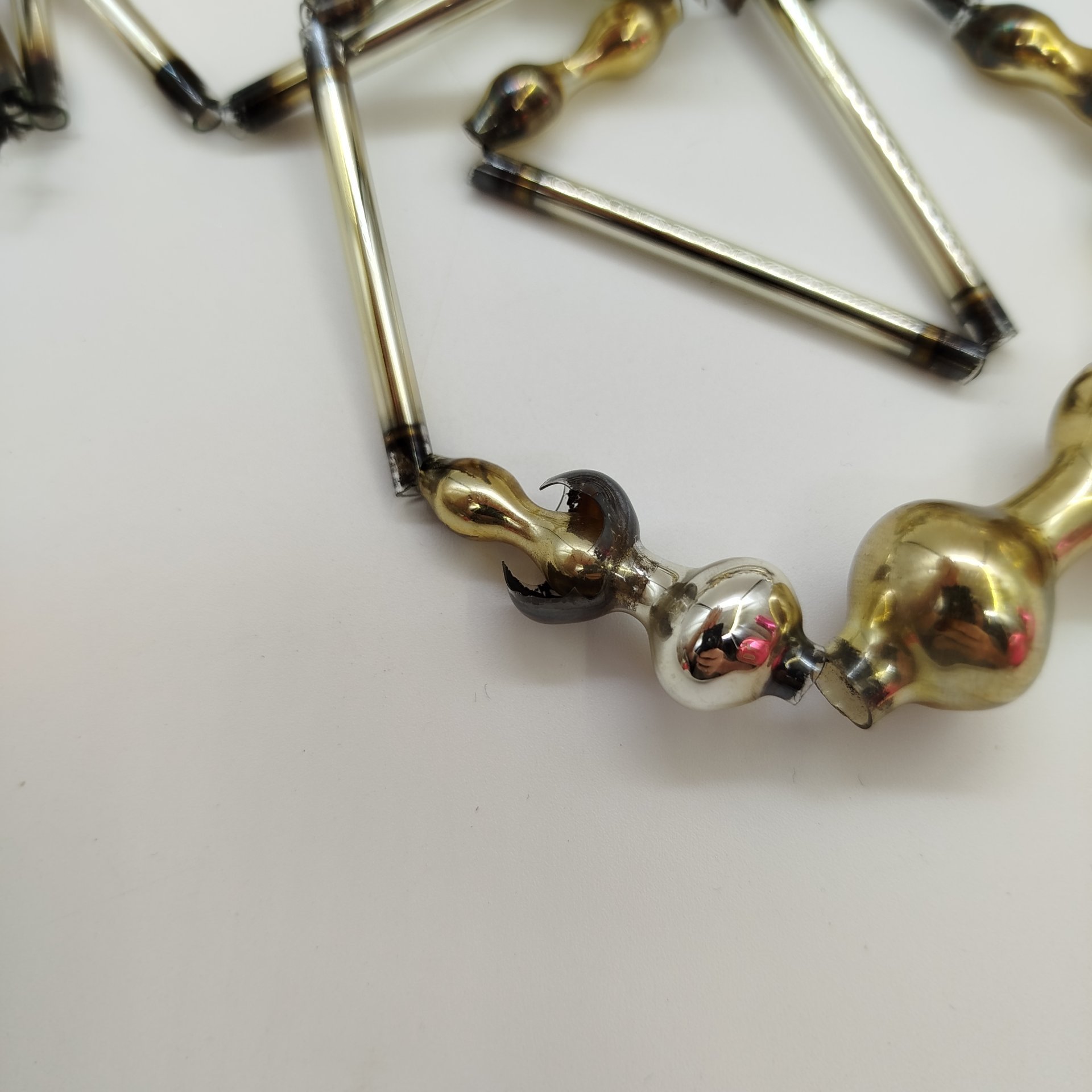 Ёлочные бусы, стекло, стеклярус, Завод «Лаборприбор», СССР, 1960-1980 гг.