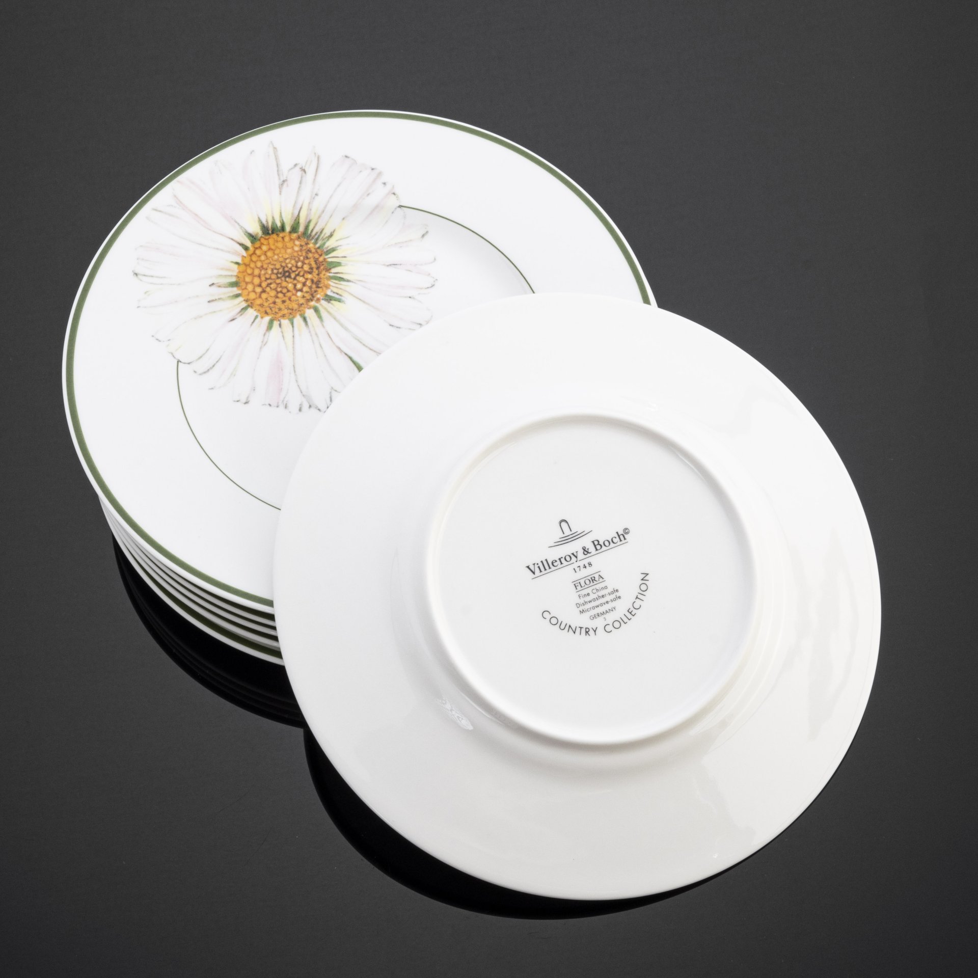 Набор из 6 десертных тарелок из коллекции Flora Country Collection (Marguerite), Villeroy & Boch