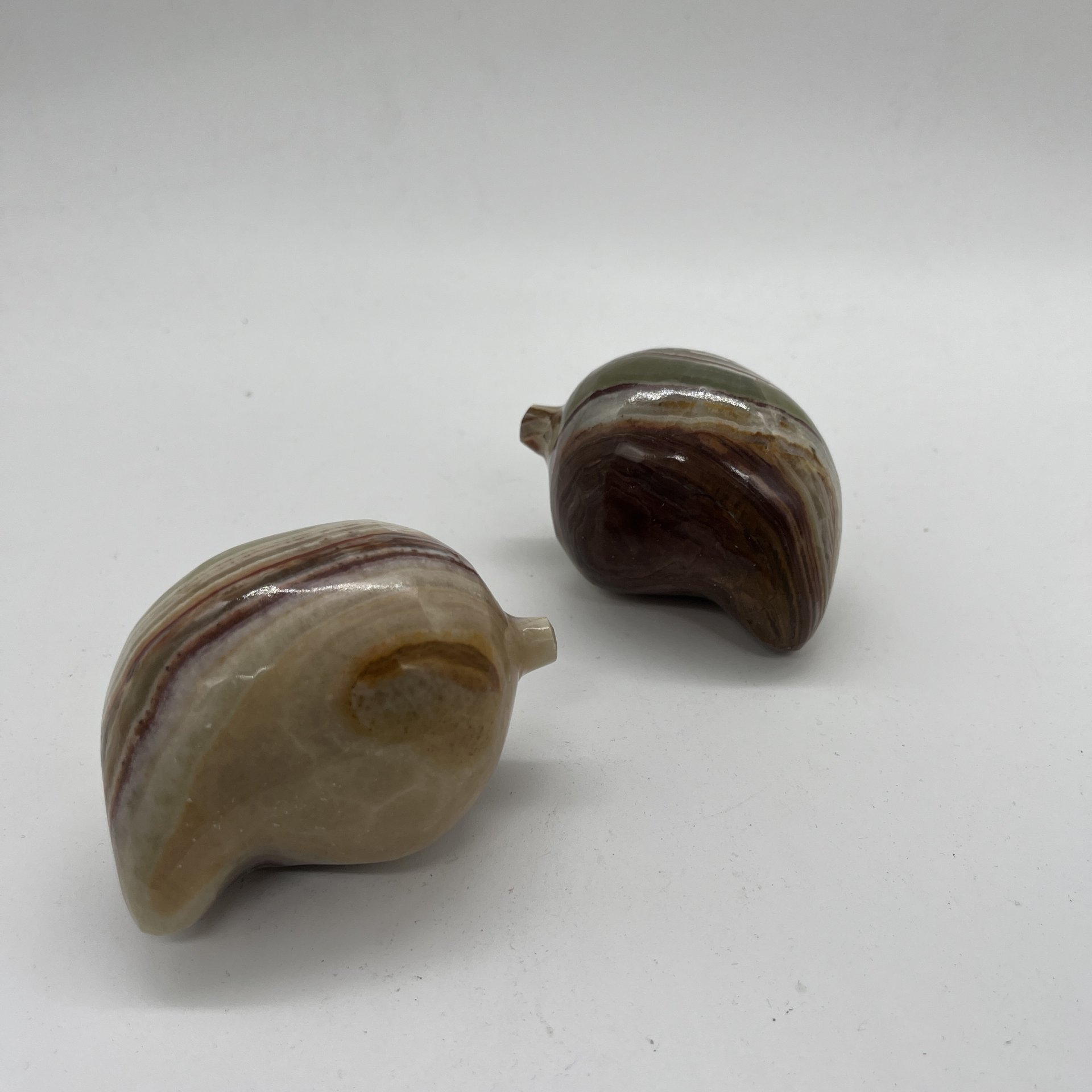 Набор из 2 статуэток "Перцы", натуральный камень, резьба, Азия, 1980-2000 гг.