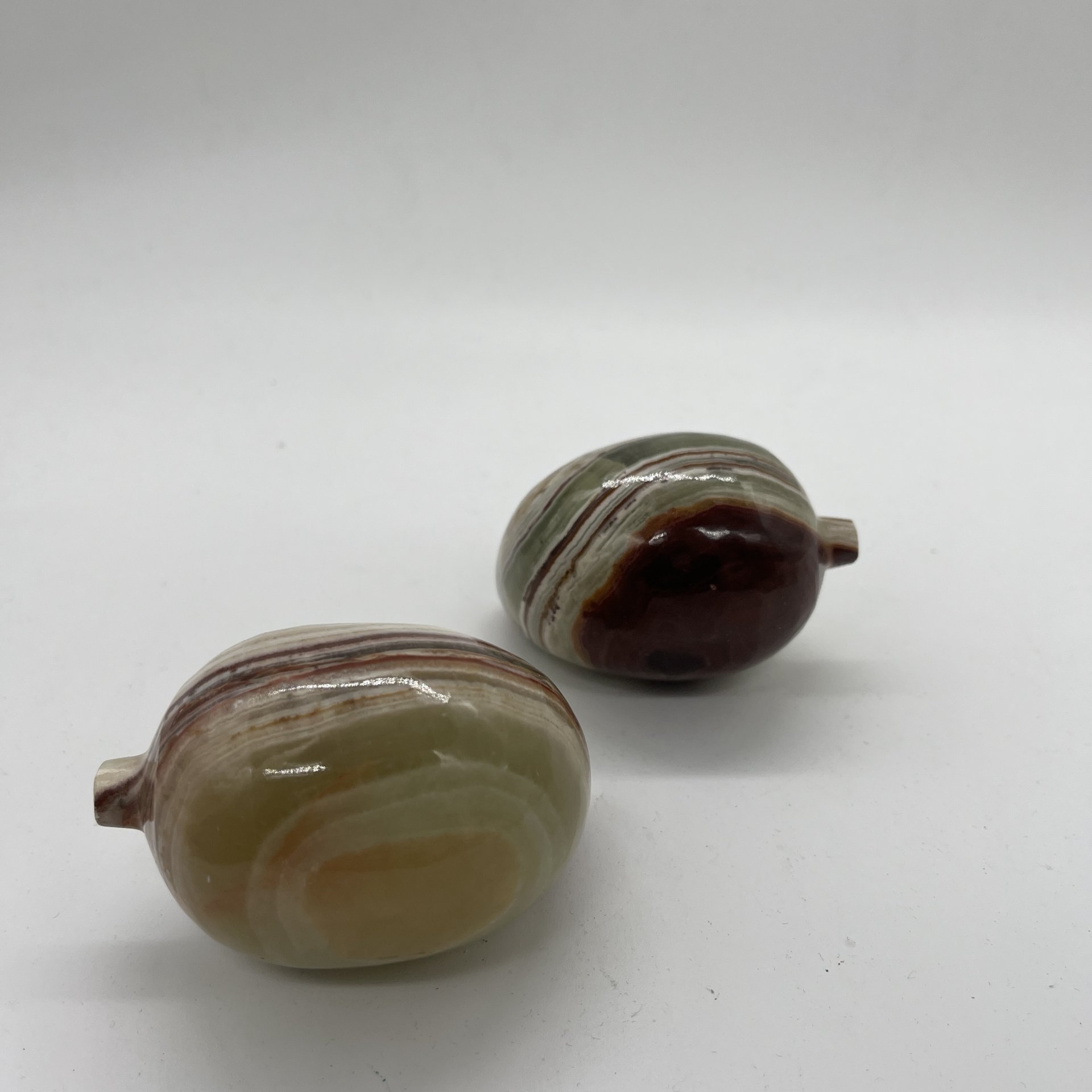 Набор из 2 статуэток "Перцы", натуральный камень, резьба, Азия, 1980-2000 гг.