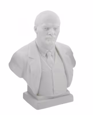 Бюст В.И.Ленина, бисквит, ЛФЗ, г. Ленинград, СССР, 1957-1965 гг.