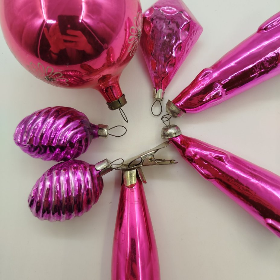 Набор из семи ёлочных игрушек