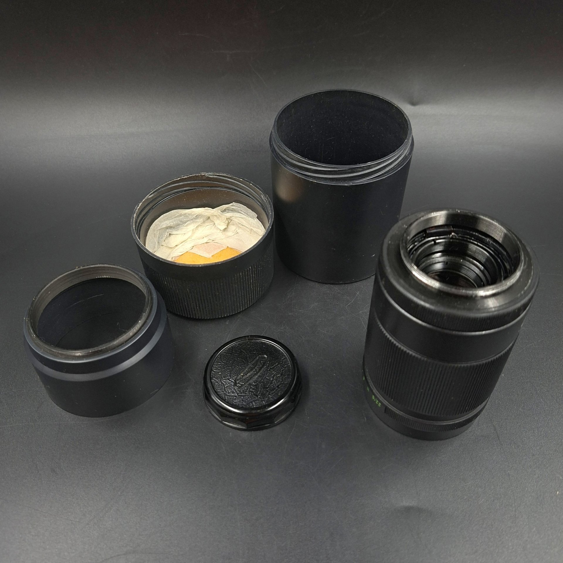 Объектив "Юпитер 37А 3,5/135" в заводской упаковке, металл, стекло, пластик, Казанский оптико-механический завод (КОМЗ), СССР, 1975-1980 гг.