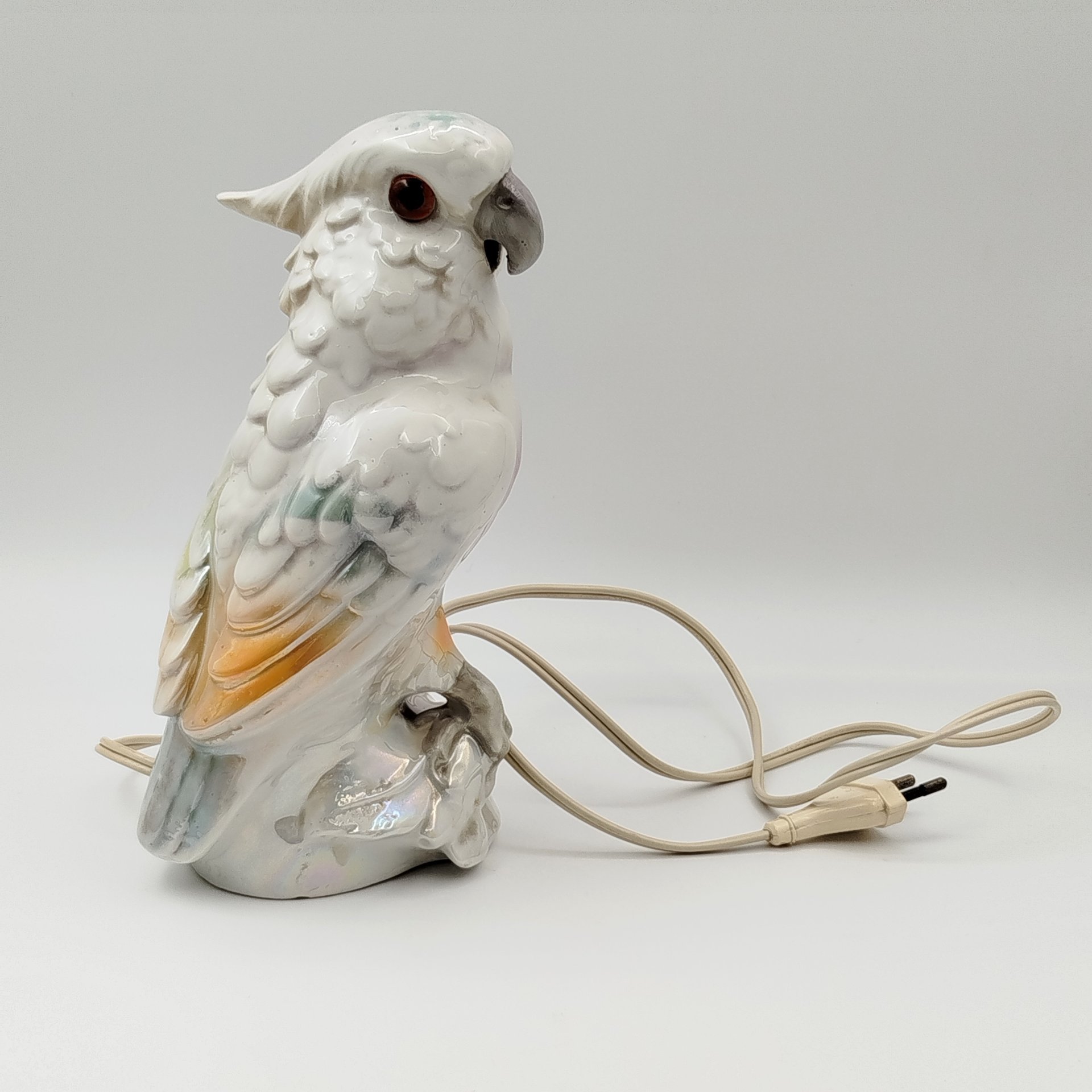 Лампа настольная (ночник) "Попугай какаду"