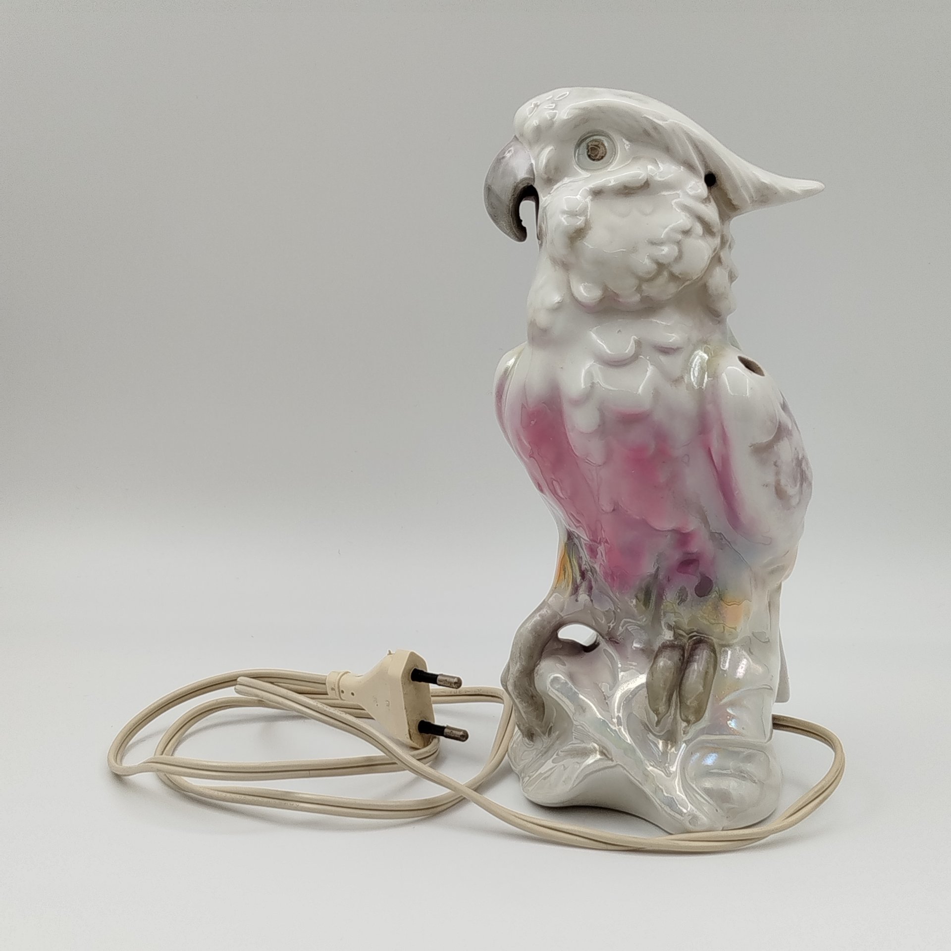 Лампа настольная (ночник) "Попугай какаду"