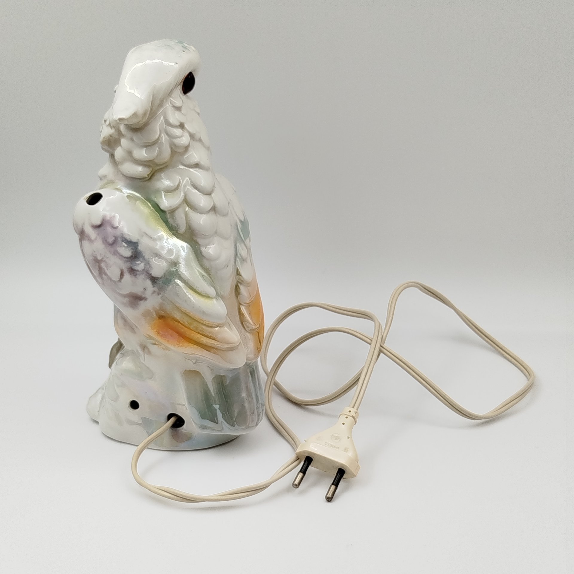 Лампа настольная (ночник) "Попугай какаду"