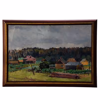 Картина "Серый день", художник В. Косенков