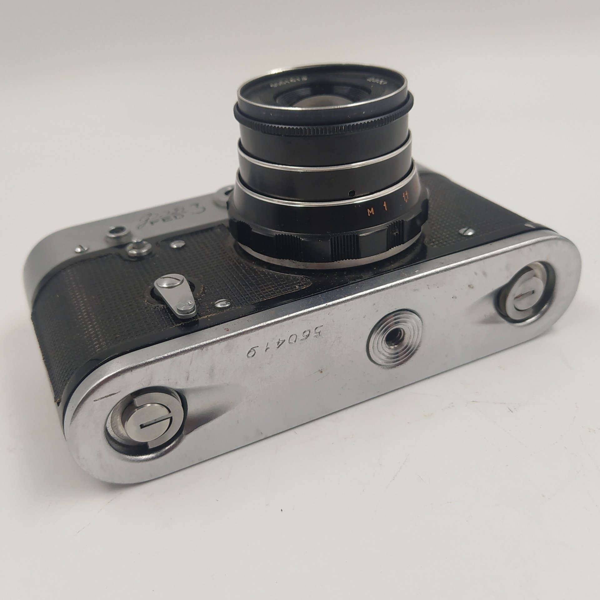 Фотоаппарат "ФЭД-3" с объективом "Индустар-61 Л/Д" в оригинальном кофре, металл, стекло, пластик, кожа, Харьковский машиностроительный завод им. Дзержинского (ФЭД), СССР, 1961-1979 гг.