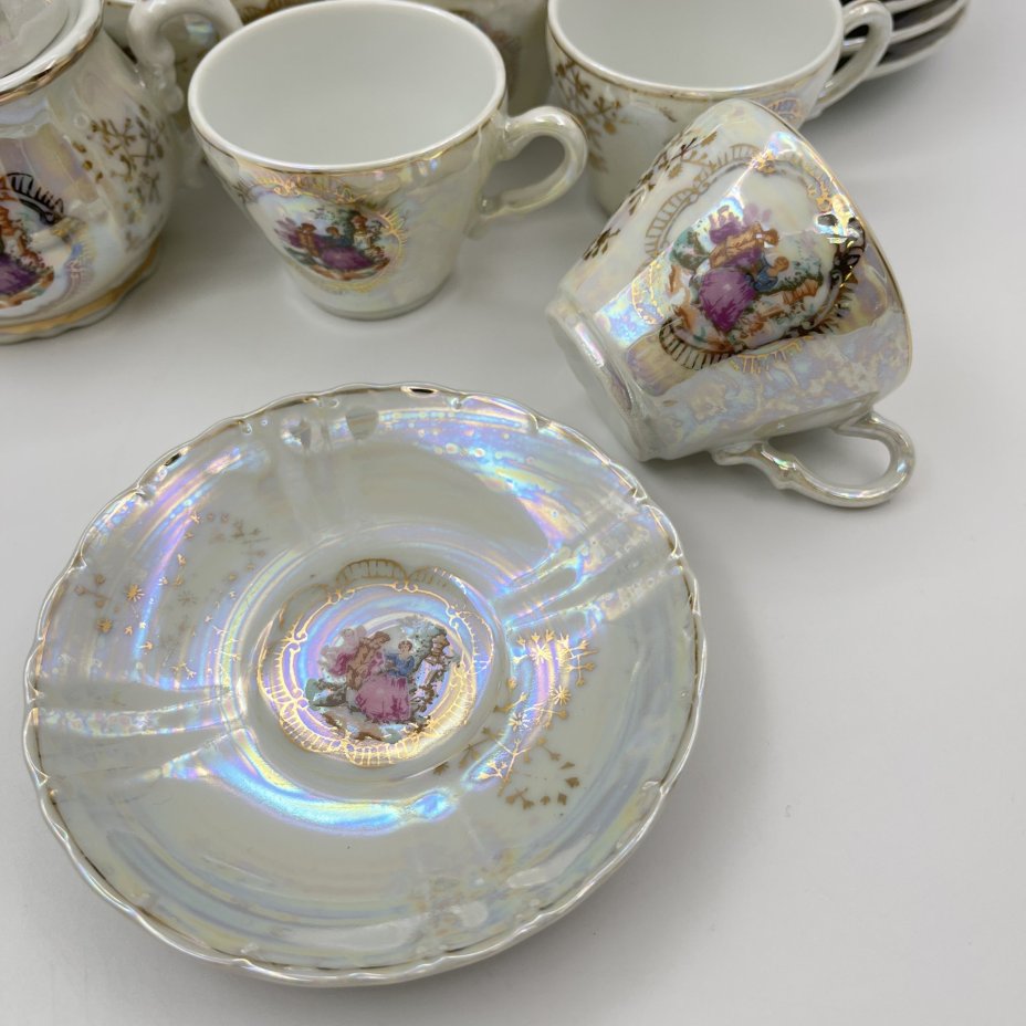 Кофейный музыкальный сервиз "Мадонна" на 5 персон (13  предметов)