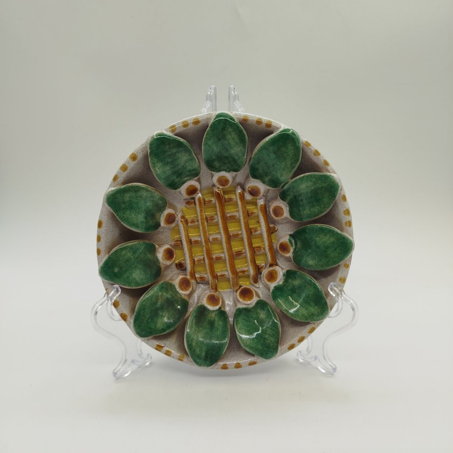 Декоративные парные настенные тарелки с цветочным декором, керамика, 1990-2010 гг.