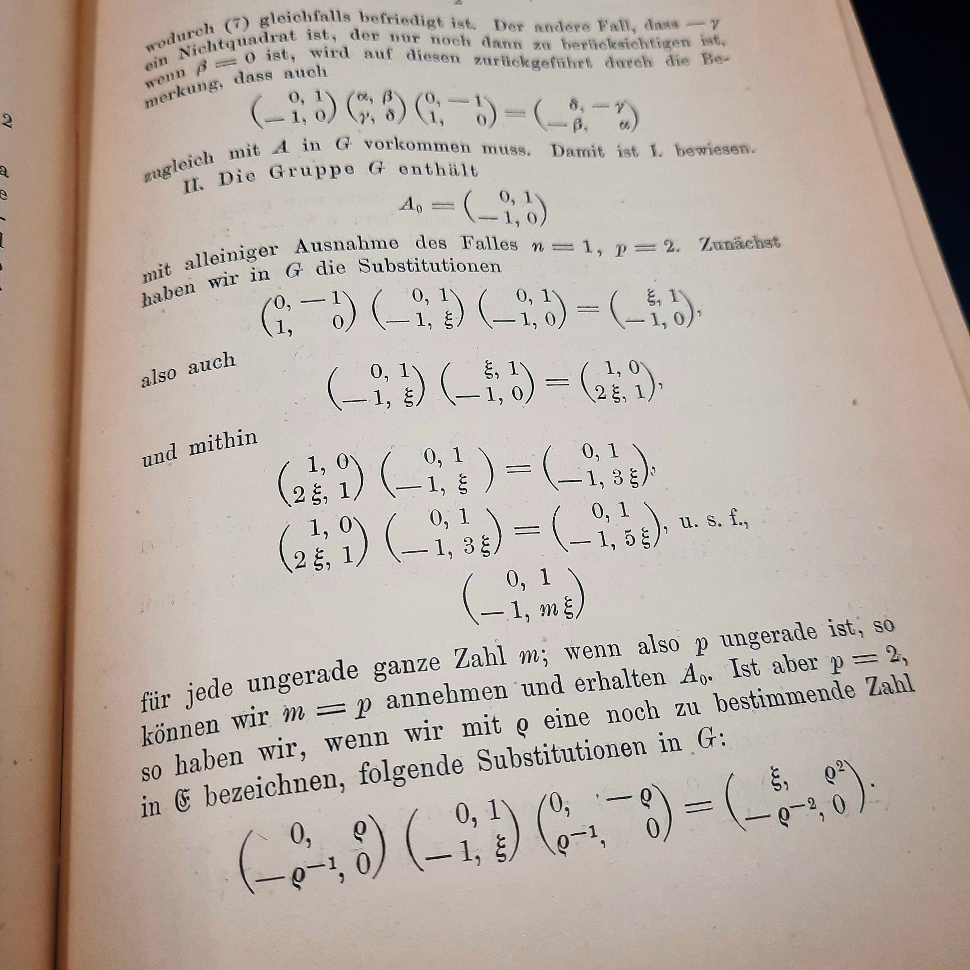 Книга "Lehbruch der Algebra" на немецком языке ("Учебник алгебры"), бумага, печать, ледерин