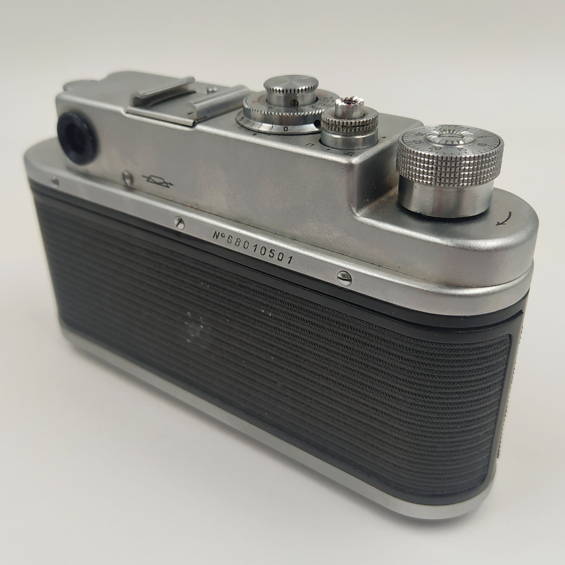 Фотоаппарат "Зоркий-4" с объективом "Индустар-50" в оригинальном кофре, металл, пластик, кожа, стекло, Красногорский механический завод (КМЗ), СССР, 1956-1973 гг.