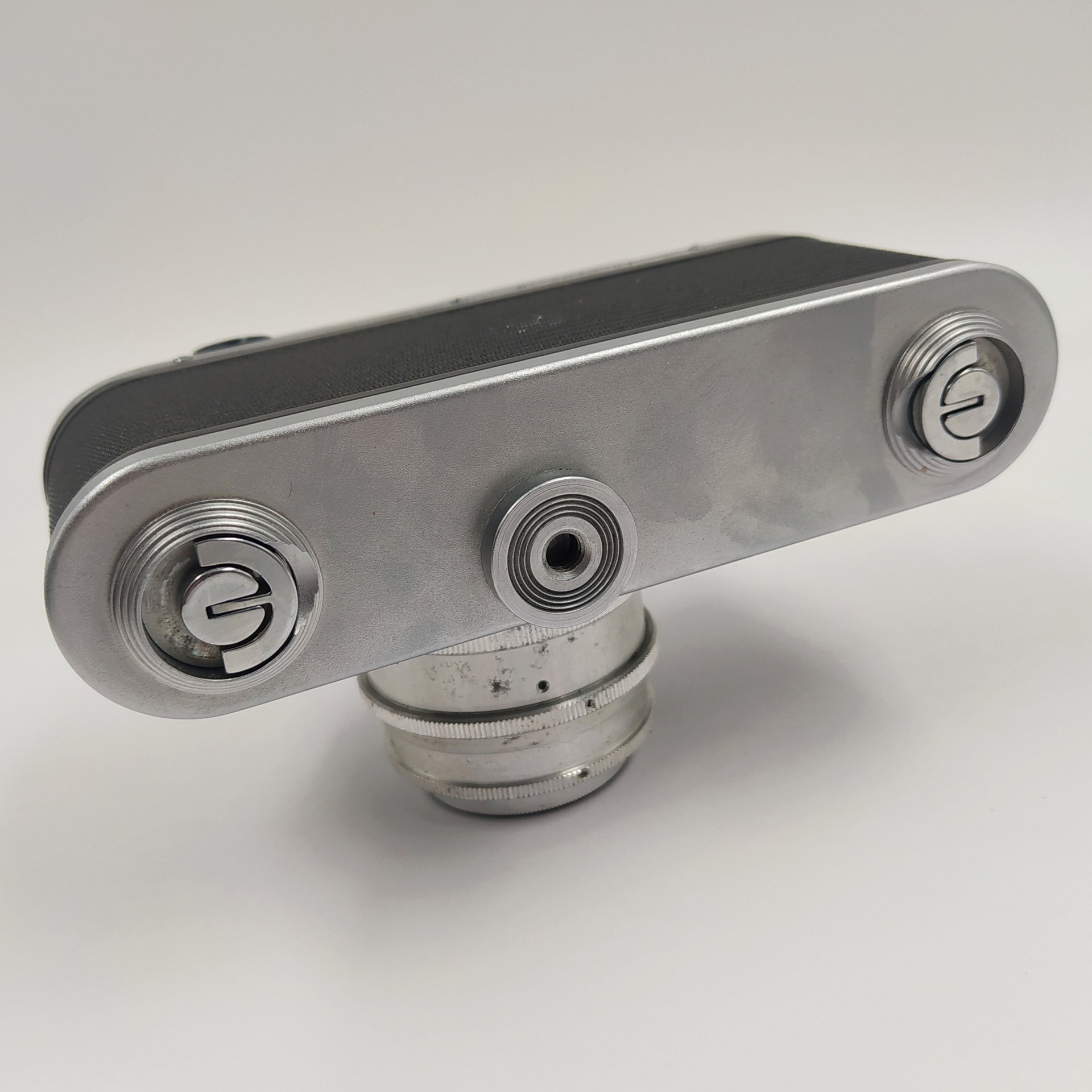 Фотоаппарат "Зоркий-4" с объективом "Индустар-50" в оригинальном кофре, металл, пластик, кожа, стекло, Красногорский механический завод (КМЗ), СССР, 1956-1973 гг.