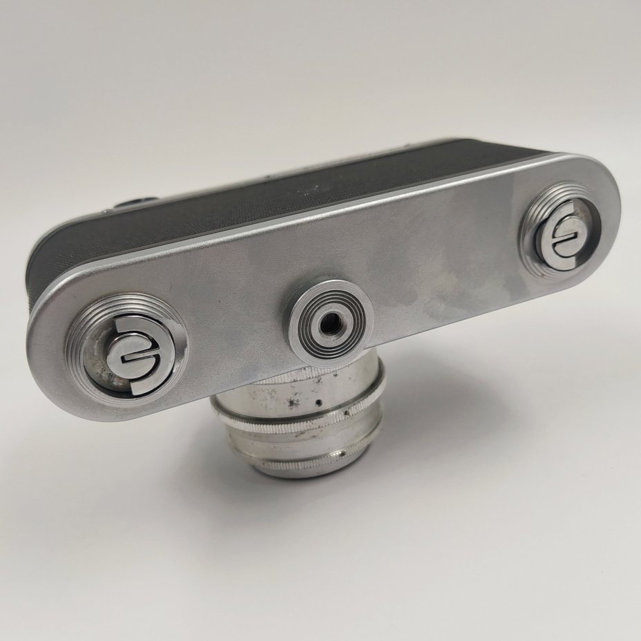 Фотоаппарат "Зоркий-4" с объективом "Индустар-50" в оригинальном кофре, металл, пластик, кожа, стекло, Красногорский механический завод (КМЗ), СССР, 1956-1973 гг.