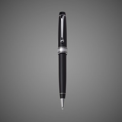 Механический карандаш Aurora Optima Resina Black CT, в подарочной коробке, Лаки и смолы: смола, хром