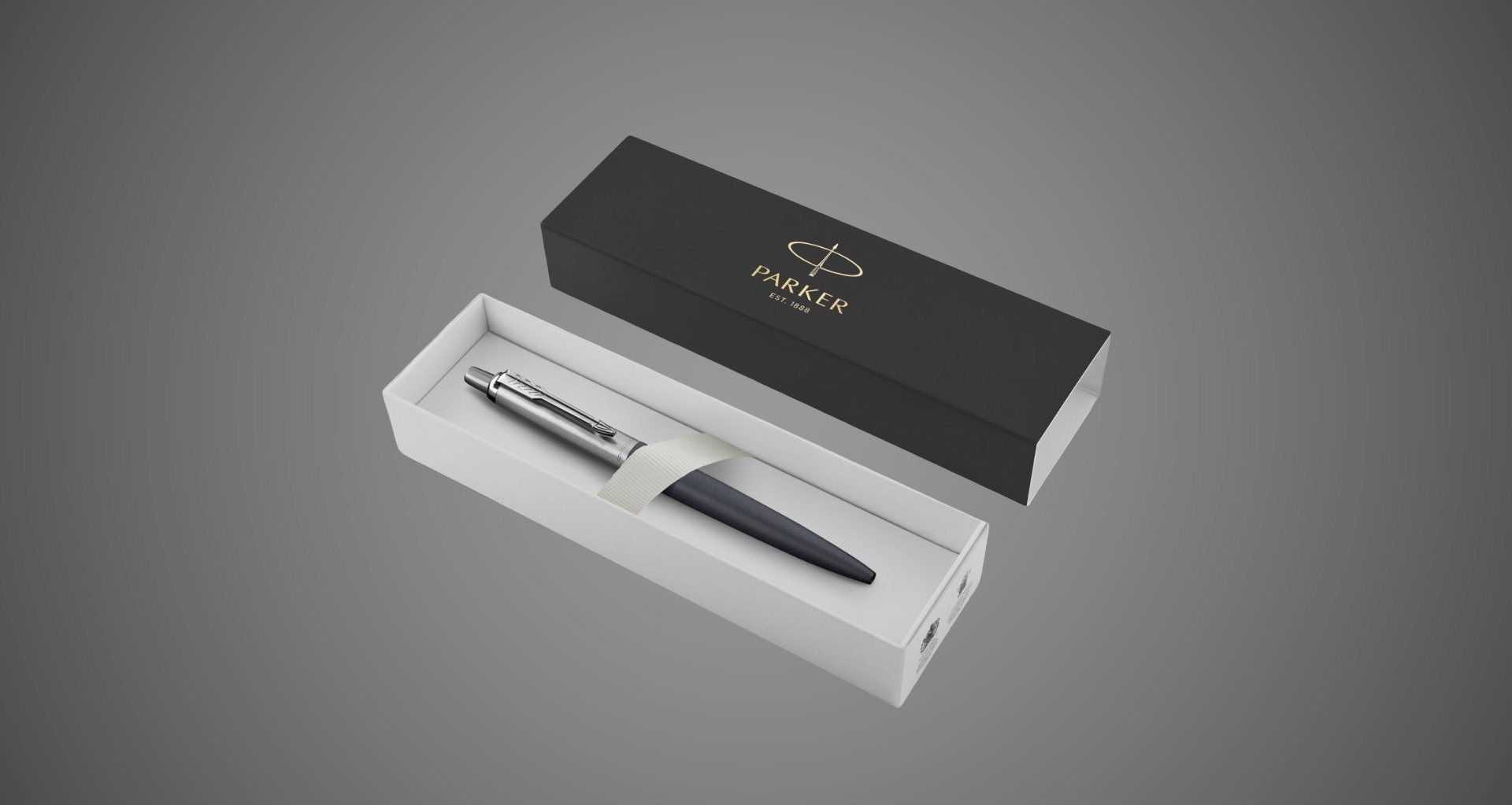 Шариковая ручка Parker Jotter XL, Blue CT, стержень: M, Металлы: нержавеющая сталь