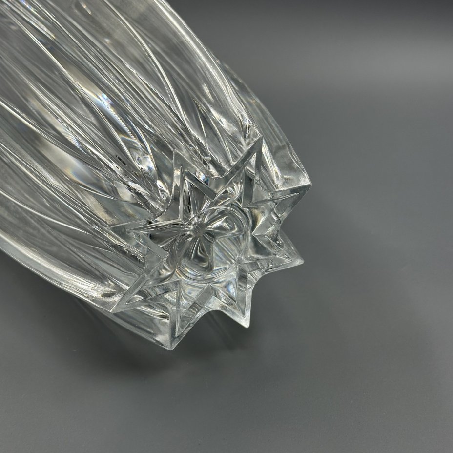 Ваза для цветов с широкими гранями в виде звезды, Cristal d'Arques