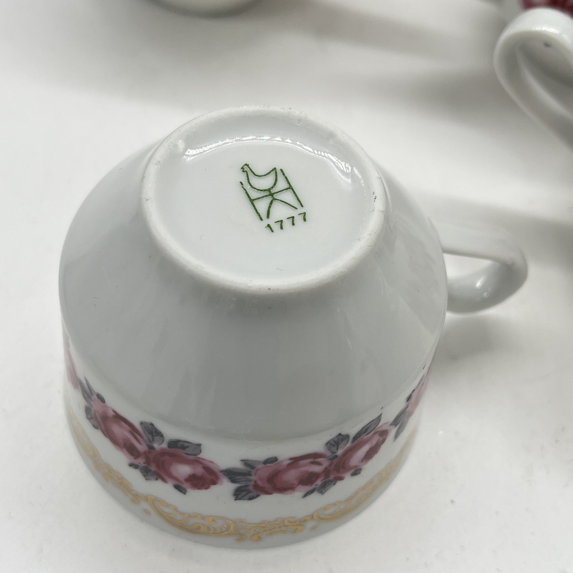 Набор из 6 чашек с цветочным декором