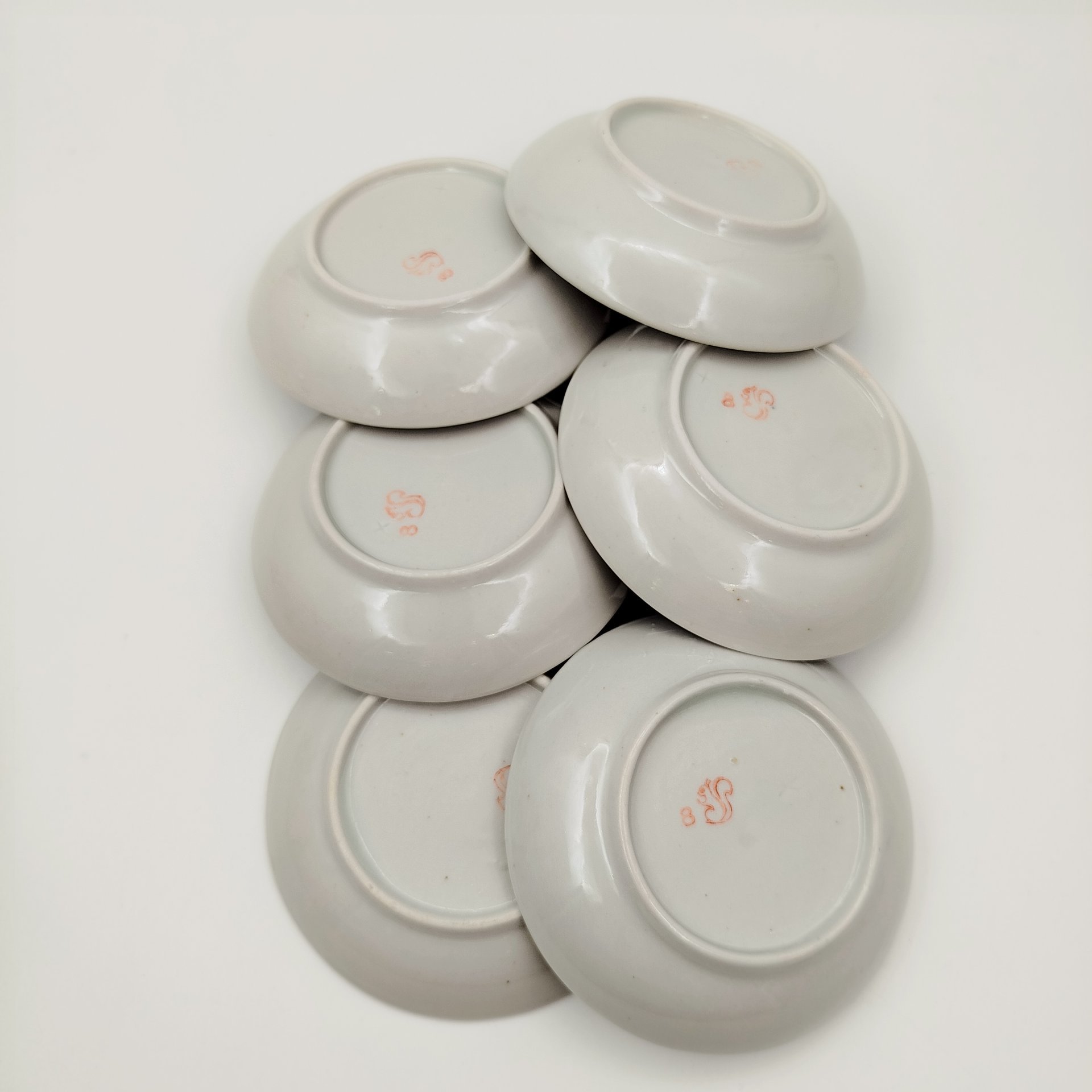 Сервиз кофейный с цветочным декором на 6 персон (15 предметов)