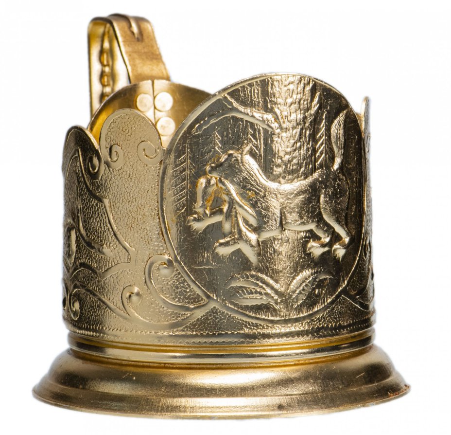Подстаканник "Добыча", алюминий, г. Иркутск, СССР, 1970-1980 гг.