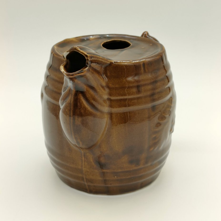 Кувшин "Медвежья бочка", фаянс, глазурь, Ангарский керамический завод, СССР, 1960-1980 гг.