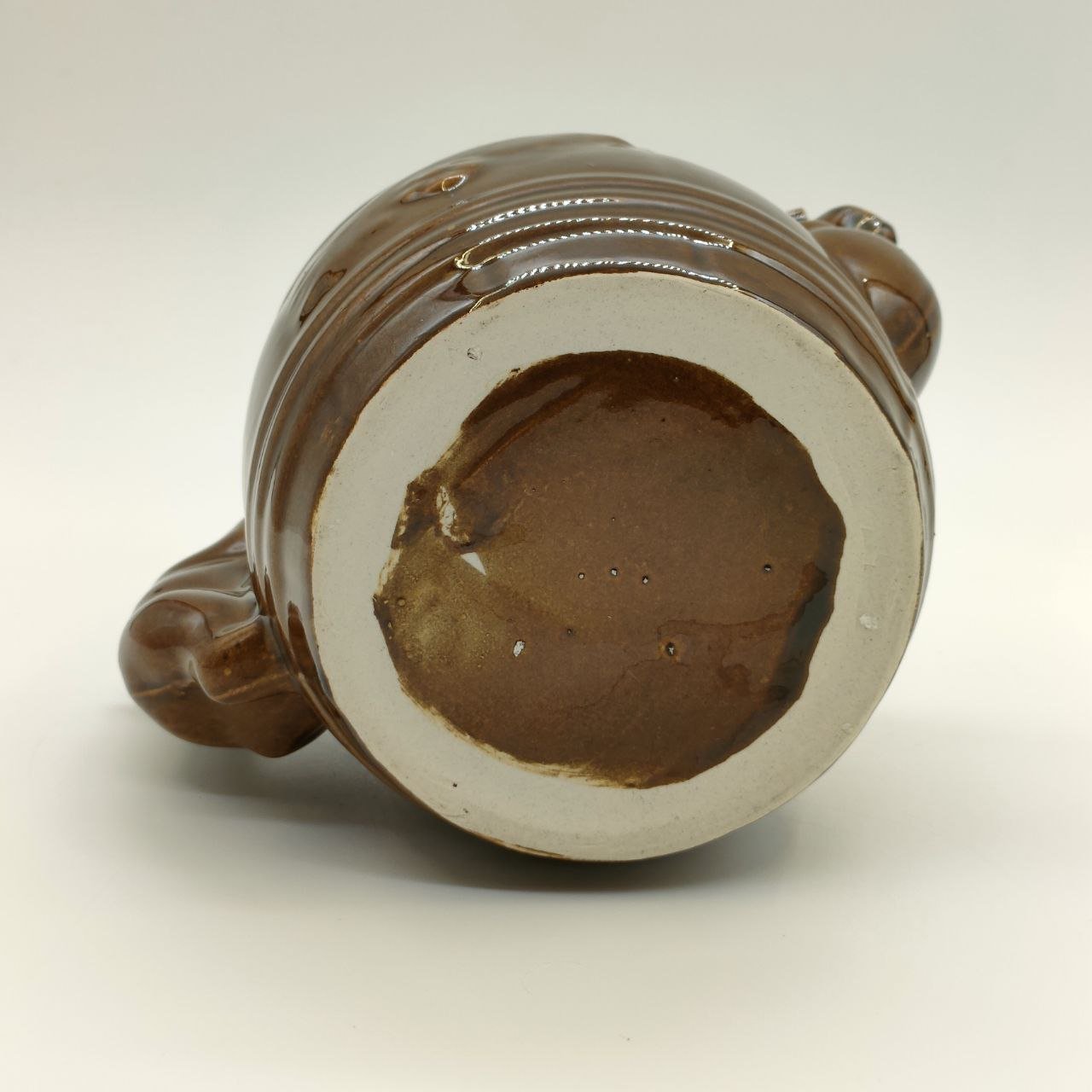 Кувшин "Медвежья бочка", фаянс, глазурь, Ангарский керамический завод, СССР, 1960-1980 гг.