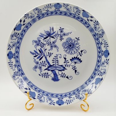 Блюдо "Луковый узор", "Bohemia inglazed", фарфор, деколь, Чехословакия, 1970-1990 гг.