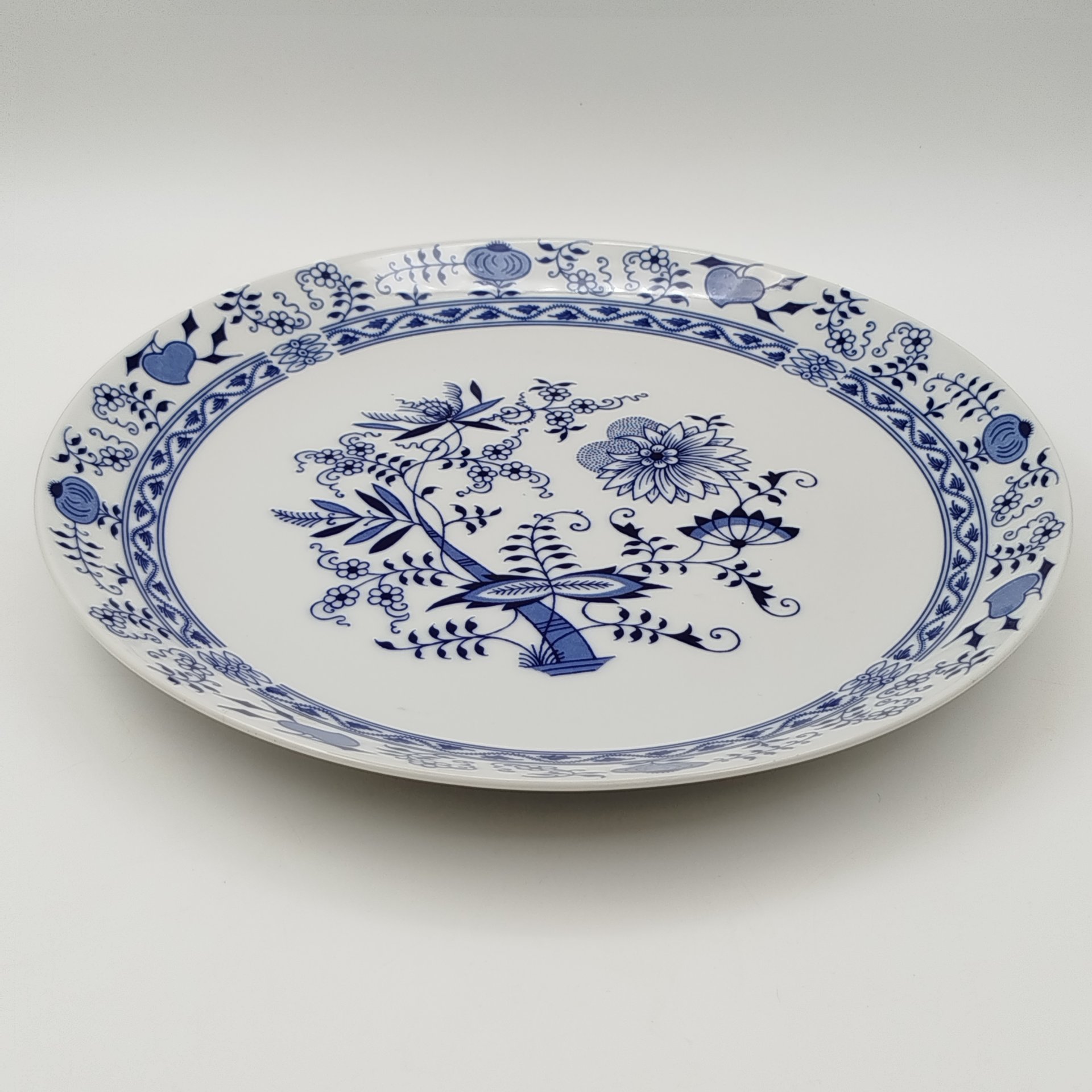 Блюдо "Луковый узор", "Bohemia inglazed", фарфор, деколь, Чехословакия, 1970-1990 гг.