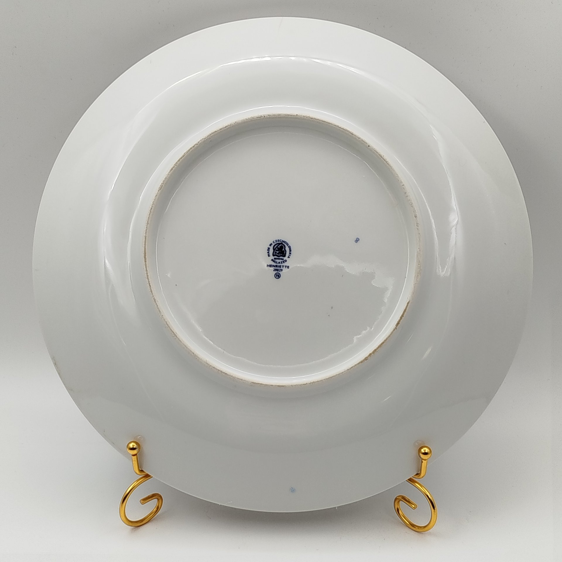 Блюдо "Луковый узор", "Bohemia inglazed", фарфор, деколь, Чехословакия, 1970-1990 гг.