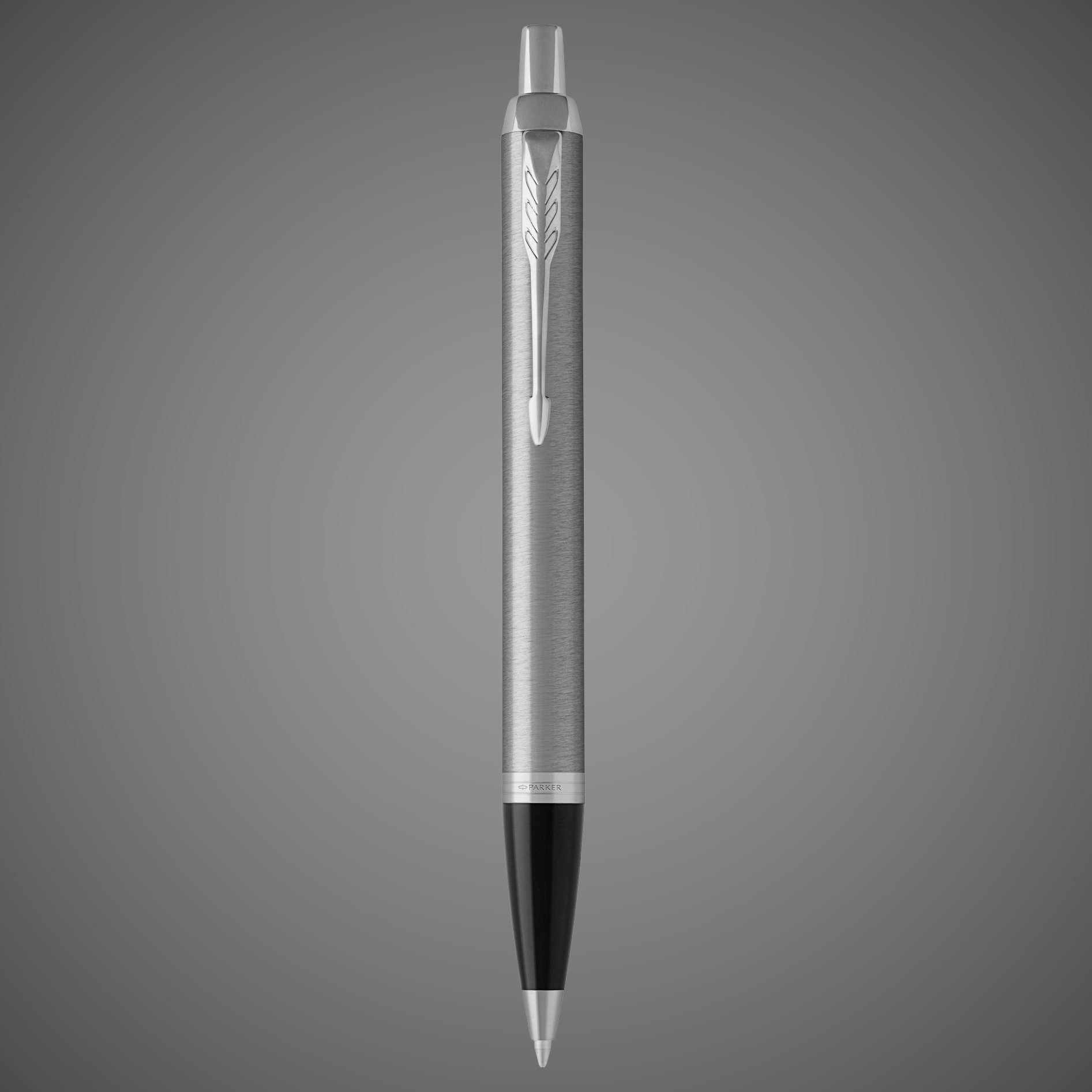 Шариковая ручка Parker IM Stainless Steel CT, стержень: M, цвет чернил: blue, в подарочной упаковке., Пластик и полимеры: пластик, сталь, хром