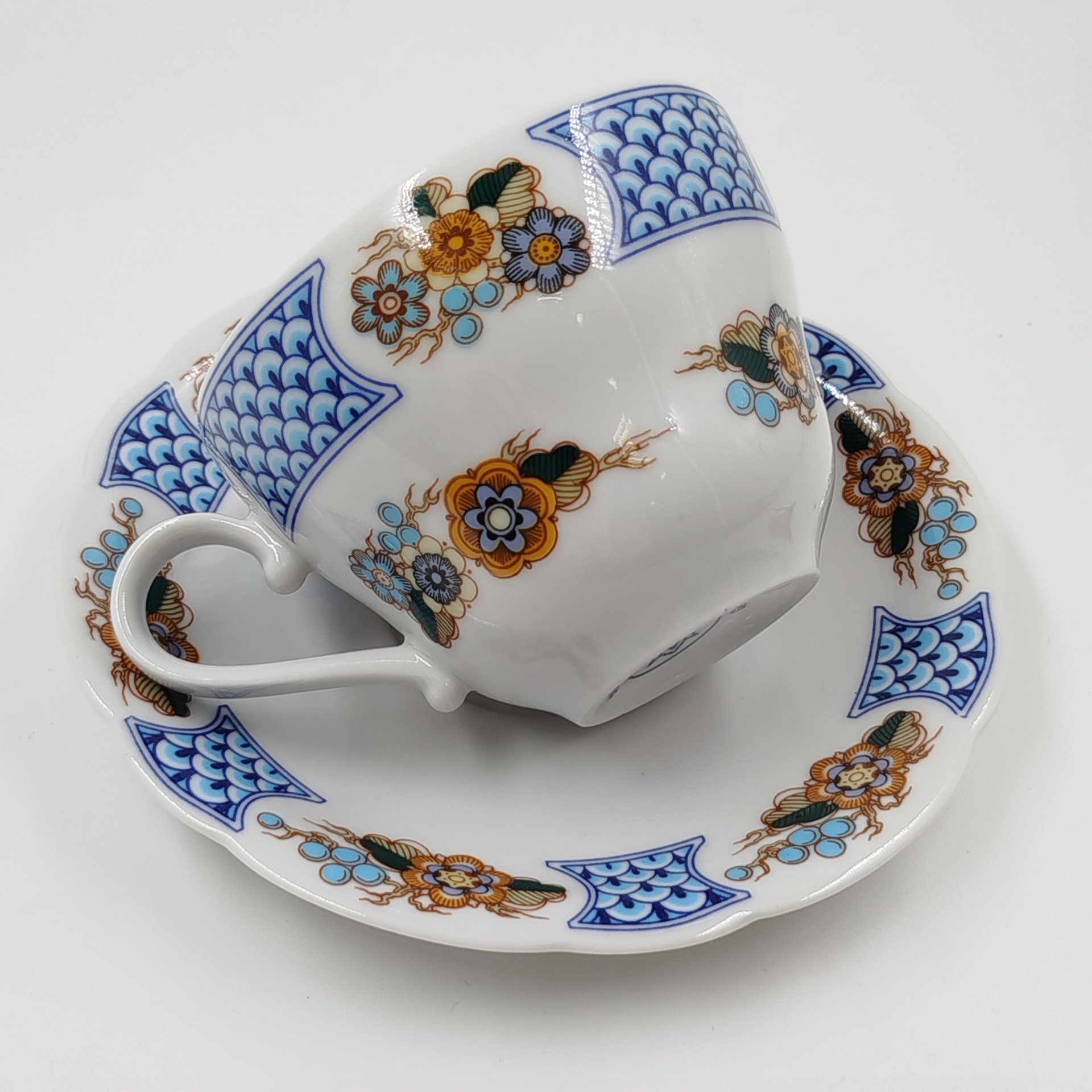 Пара чайная, украшенная цветочным декором, Kahla