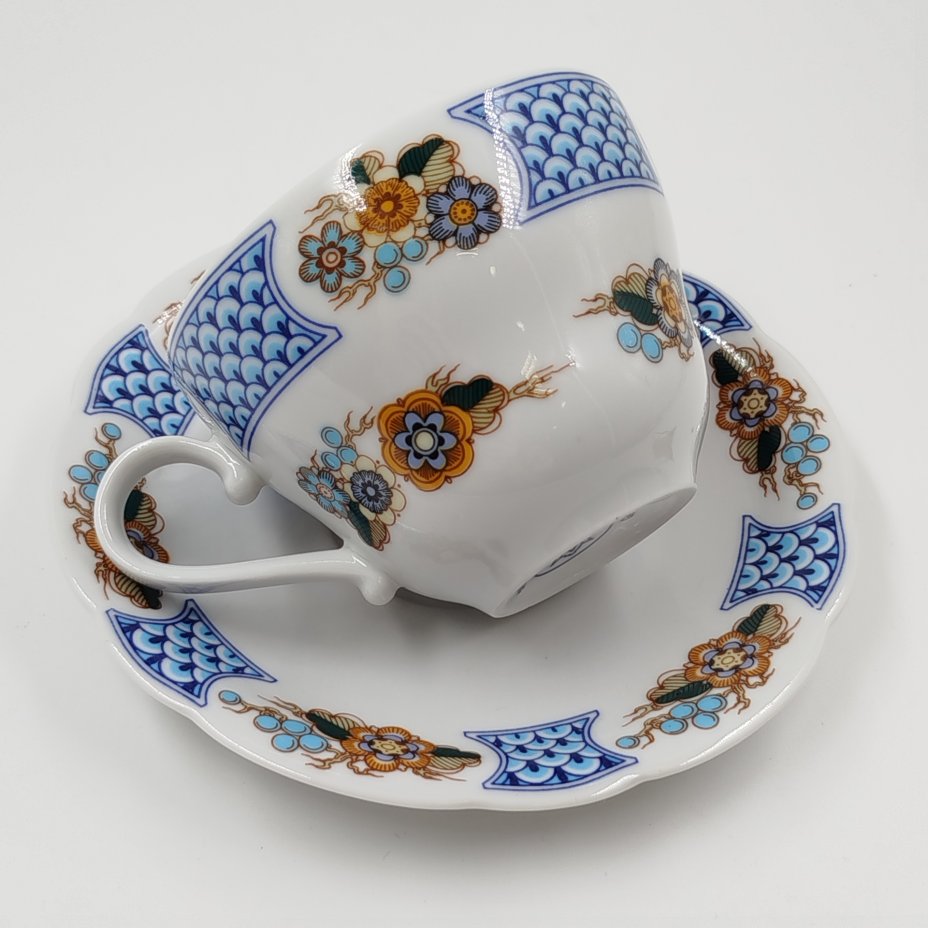 Пара чайная, украшенная цветочным декором, Kahla