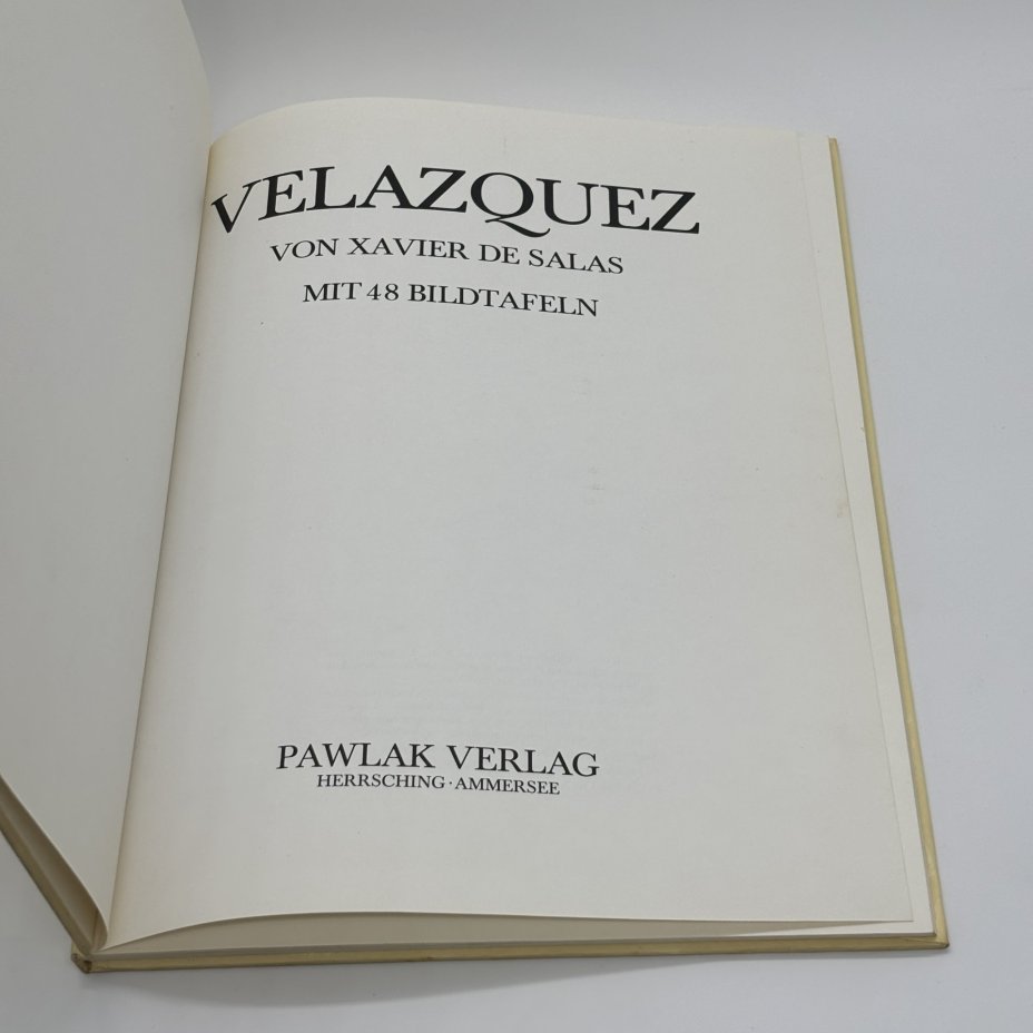 Альбом "Velazquez. Mit 48 Bildtafeln" на немецком языке, Xavier de Salas, Pawlak Verlag