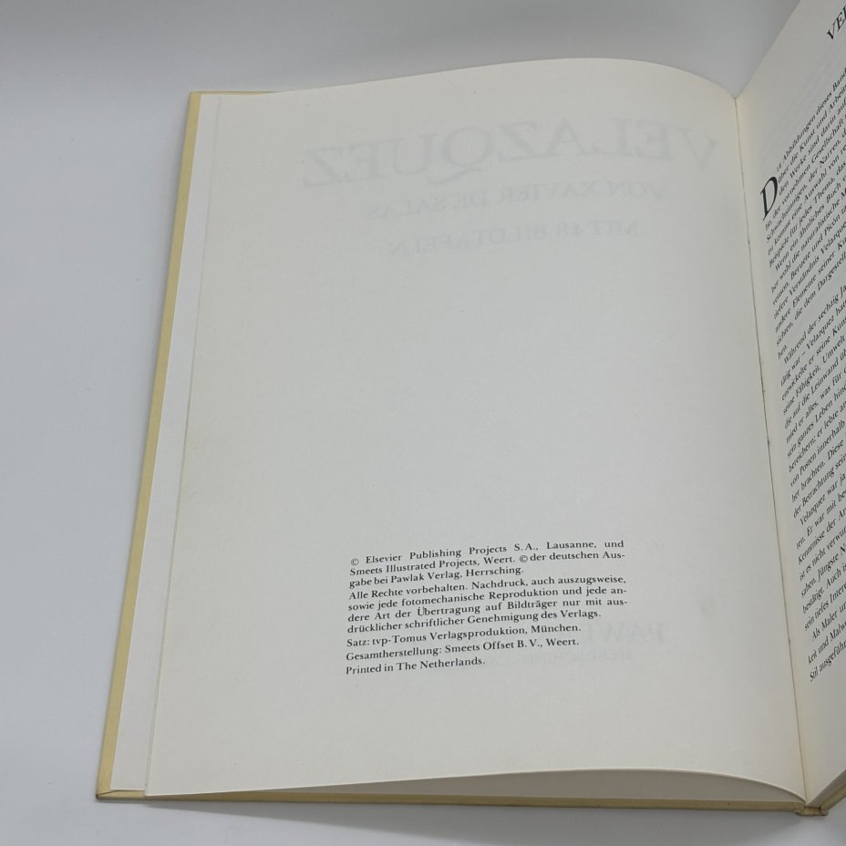 Альбом "Velazquez. Mit 48 Bildtafeln" на немецком языке, Xavier de Salas, Pawlak Verlag