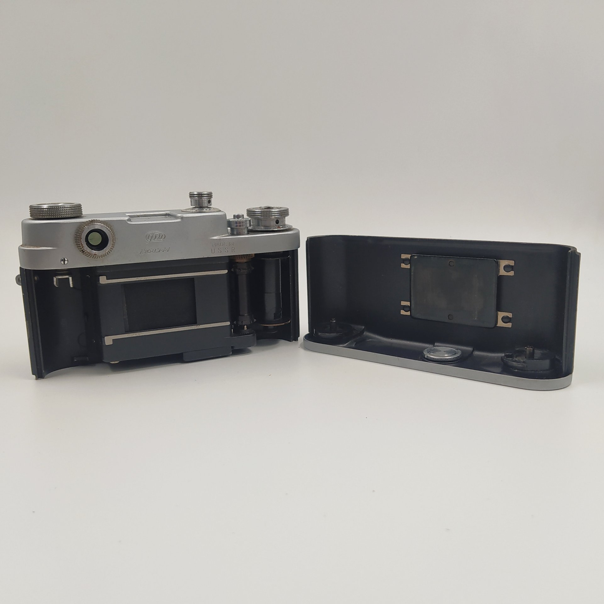 Фотоаппарат "ФЭД-3" с объективом "Индустар-26м", металл, стекло, пластик, кожа, Харьковский машиностроительный завод им. Дзержинского (ФЭД), СССР, 1961-1979 гг.