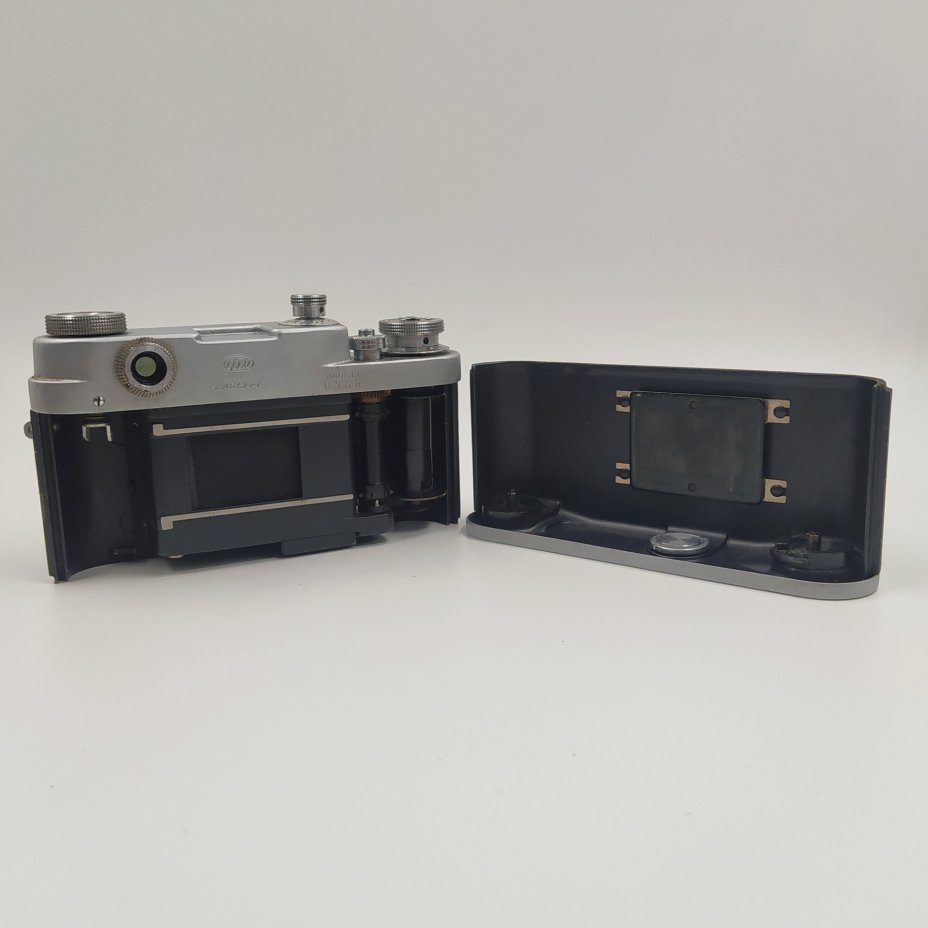 Фотоаппарат "ФЭД-3" с объективом "Индустар-26м", металл, стекло, пластик, кожа, Харьковский машиностроительный завод им. Дзержинского (ФЭД), СССР, 1961-1979 гг.