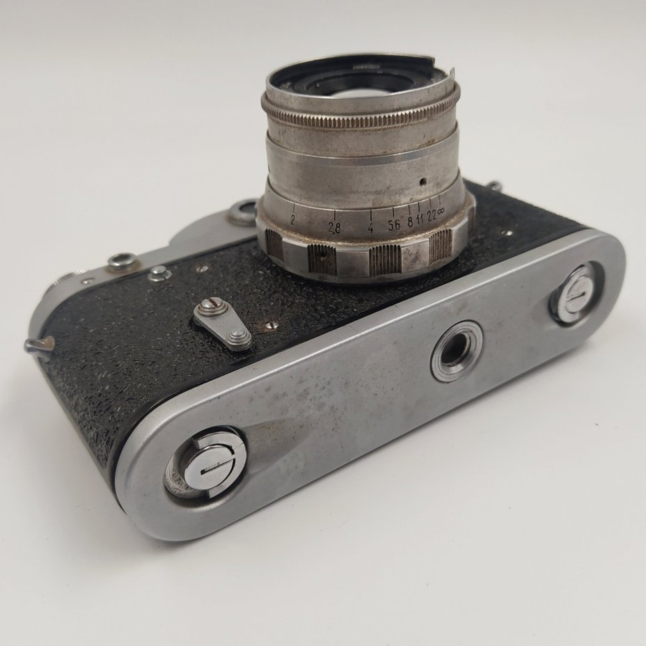 Фотоаппарат "ФЭД-3" с объективом "Индустар-26м", металл, стекло, пластик, кожа, Харьковский машиностроительный завод им. Дзержинского (ФЭД), СССР, 1961-1979 гг.